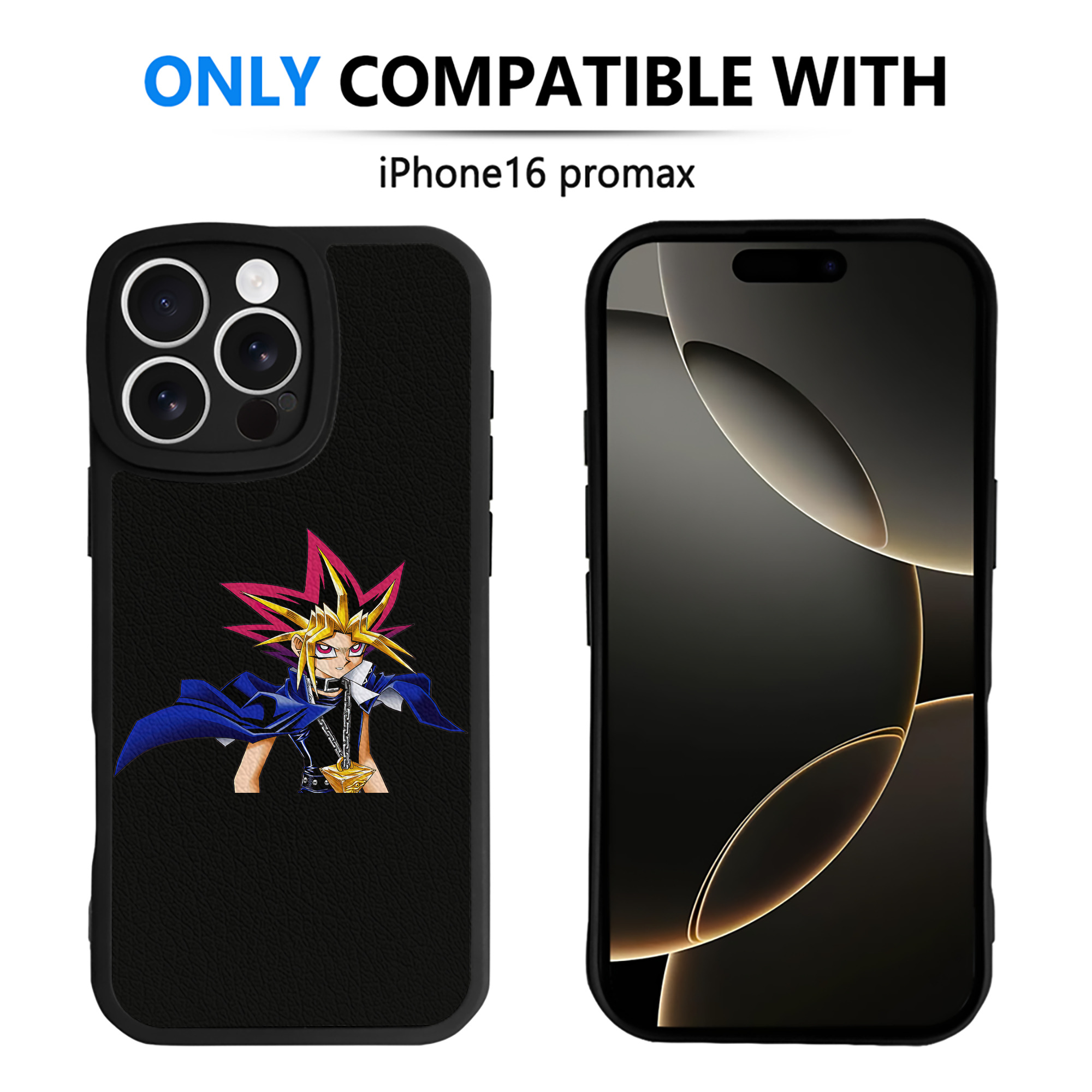 遊☆戯☆王 Yu-Gi-Oh! 【iPhone 16シリーズ対応】シリコンスマホケース（レザー調） 材質：シリコン